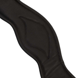 Sangle de dressage Equestro en cuir souple Noir