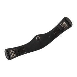 Sangle de dressage anatomique Equestro avec badge logo Noir