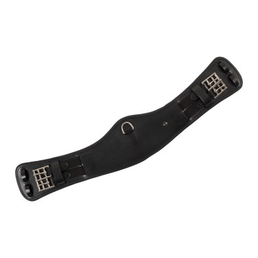 Sangle de dressage anatomique Equestro avec badge logo Noir