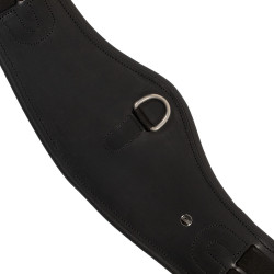 Sangle de dressage anatomique Equestro avec badge logo Noir