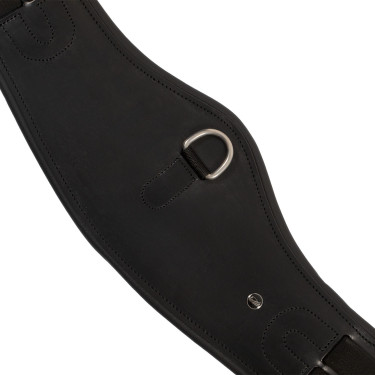 Sangle de dressage anatomique Equestro avec badge logo Noir