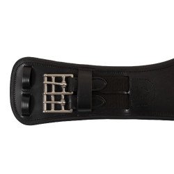 Sangle de dressage anatomique Equestro avec badge logo Noir