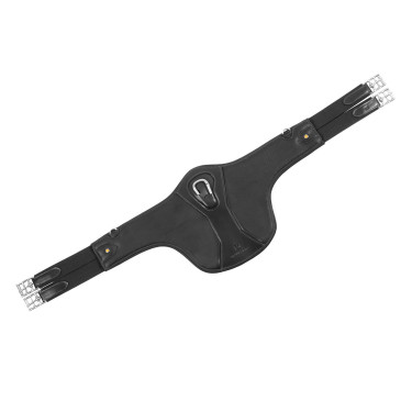 Sangle bavette Equestro en cuir Noir Sangle bavette Equestro en cuir Noir