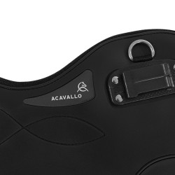 Sangle bavette équitation courte gel Acavallo PVC