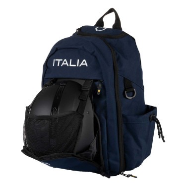 Sac à dos technique multipoche Equestro x FISE Marine blazer Bleu marine