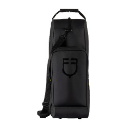 Sac à bottes et casque Equestro en tissu technique Noir Sac à bottes et casque Equestro en tissu technique Noir