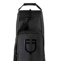 Sac à bottes et casque Equestro en tissu technique Noir Sac à bottes et casque Equestro en tissu technique Noir