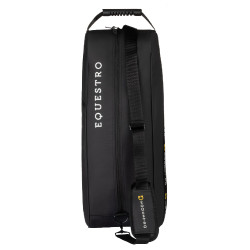 Sac à bottes et casque Equestro en tissu technique Noir Sac à bottes et casque Equestro en tissu technique Noir