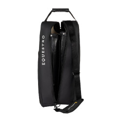 Sac à bottes et casque Equestro en tissu technique Noir Sac à bottes et casque Equestro en tissu technique Noir