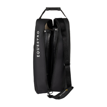 Sac à bottes et casque Equestro en tissu technique Noir Sac à bottes et casque Equestro en tissu technique Noir