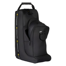 Sac à bottes et casque Equestro en tissu technique Noir Sac à bottes et casque Equestro en tissu technique Noir