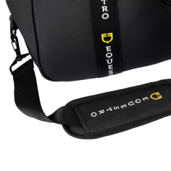 Sac à bottes et casque Equestro en tissu technique Noir Sac à bottes et casque Equestro en tissu technique Noir