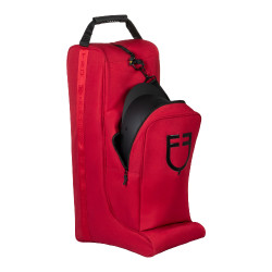 Sac à bottes et casque Equestro en Cordura Bordeaux