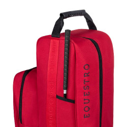 Sac à bottes et casque Equestro en Cordura Bordeaux