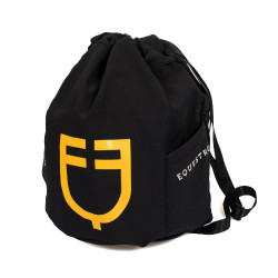 Sac à bombe Equestro avec poches latérales Noir