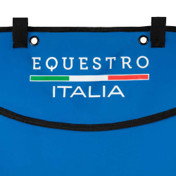 Tenture de box long Equestro x FISE avec logo brodé Bleu de savoie Tenture de box long Equestro x FISE avec logo brodé Bleu de savoie