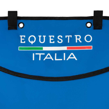 Tenture de box long Equestro x FISE avec logo brodé Bleu de savoie Tenture de box long Equestro x FISE avec logo brodé Bleu de savoie