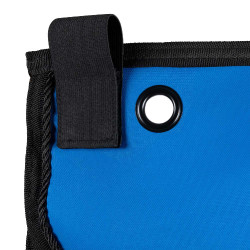 Tenture de box long Equestro x FISE avec logo brodé Bleu de savoie Tenture de box long Equestro x FISE avec logo brodé Bleu de savoie