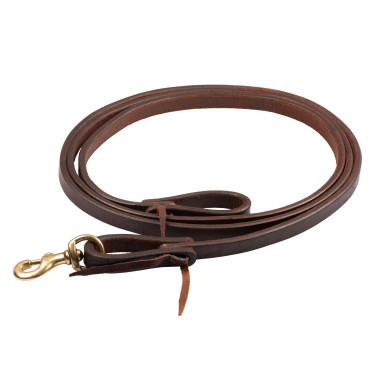 Rênes western Pool's 5/8" Huilé Marron
