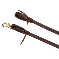Rênes western Pool's 5/8" Huilé Marron