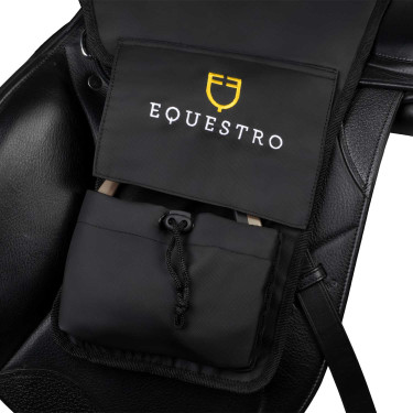 Protège-étriers Equestro en polyester Marron foncé