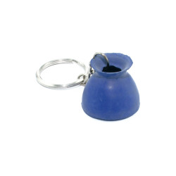 Porte-clés équitation cloche caoutchouc Umbria