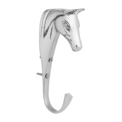 Porte bride de cheval en laiton massif Supreme Argent
