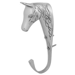 Porte bride de cheval en laiton massif Supreme Argent
