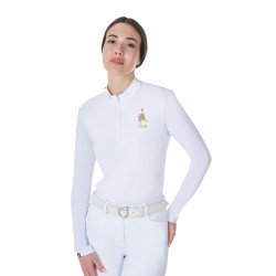 Polo d’équitation concours femme manches longues Equestro