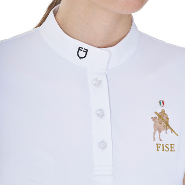 Polo d’équitation concours femme Equestro x FISE slim