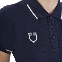 Polo d’équitation femme Equestro x FISE manches courtes
