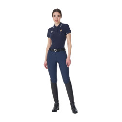 Polo d’équitation femme Equestro x FISE manches courtes