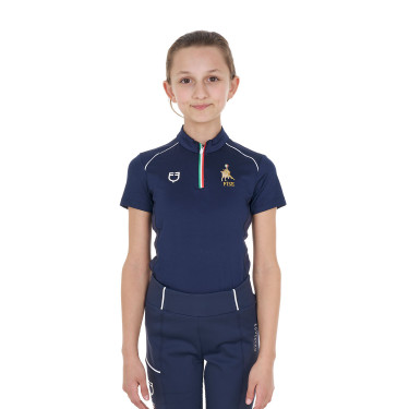 Polo d’équitation enfant Equestro x FISE – respirant