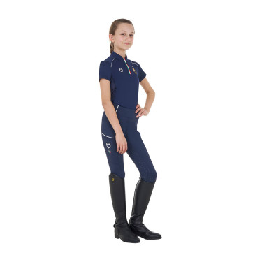 Polo d’équitation enfant Equestro x FISE – respirant