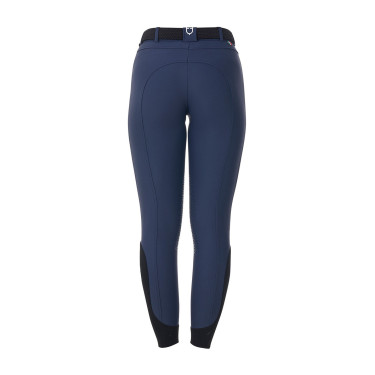 Pantalon d’équitation femme grip genoux Equestro x FISE