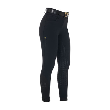 Pantalon d’équitation femme Equestro grip genoux taille haute doublé polaire Noir Pantalon d’équitation femme Equestro grip genoux taille haute doublé polaire Noir