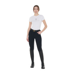 Pantalon d’équitation femme Equestro grip genoux taille haute doublé polaire Noir Pantalon d’équitation femme Equestro grip genoux taille haute doublé polaire Noir