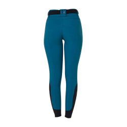 Pantalon d’équitation femme taille haute Equestro, grip genoux