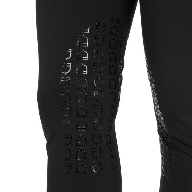 Pantalon d’équitation femme Equestro grip genoux taille haute Noir Pantalon d’équitation femme Equestro grip genoux taille haute Noir
