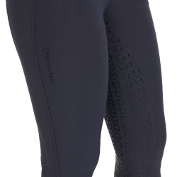 Pantalon d’équitation femme Equestro full grip taille haute doublé polaire Marine blazer Bleu marine