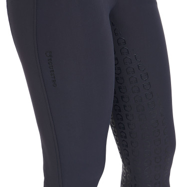 Pantalon d’équitation femme Equestro full grip taille haute doublé polaire Marine blazer Bleu marine