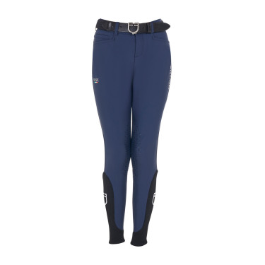 Pantalon d’équitation enfant unisexe grip genoux | Equestro x FISE Pantalon d’équitation enfant unisexe grip genoux | Equestro x FISE