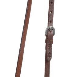 Muserolle rembourrée en cuir Pool’s Huilé Marron