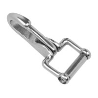 Mousqueton ressort acier Supreme plaqué laiton Argent Mousqueton ressort acier Supreme plaqué laiton Argent