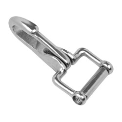 Mousqueton ressort acier Supreme plaqué laiton Argent