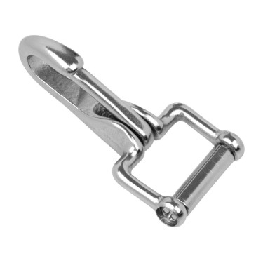 Mousqueton ressort acier Supreme plaqué laiton Argent