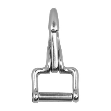 Mousqueton ressort acier Supreme plaqué laiton Argent