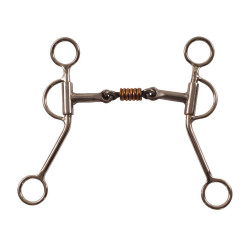 Mors d’équitation western inox double brisure Pool’s