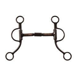 Mors d’équitation western double brisure noir Pool’s