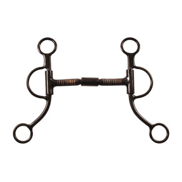 Mors d’équitation western double brisure noir Pool’s
